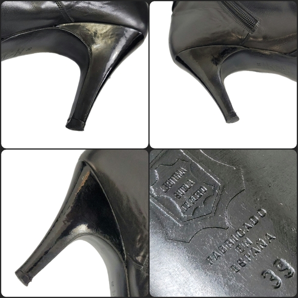 Balenciaga Leather High Heel Harness Boot Black Size 8.5/39 - Picture 13 of 14